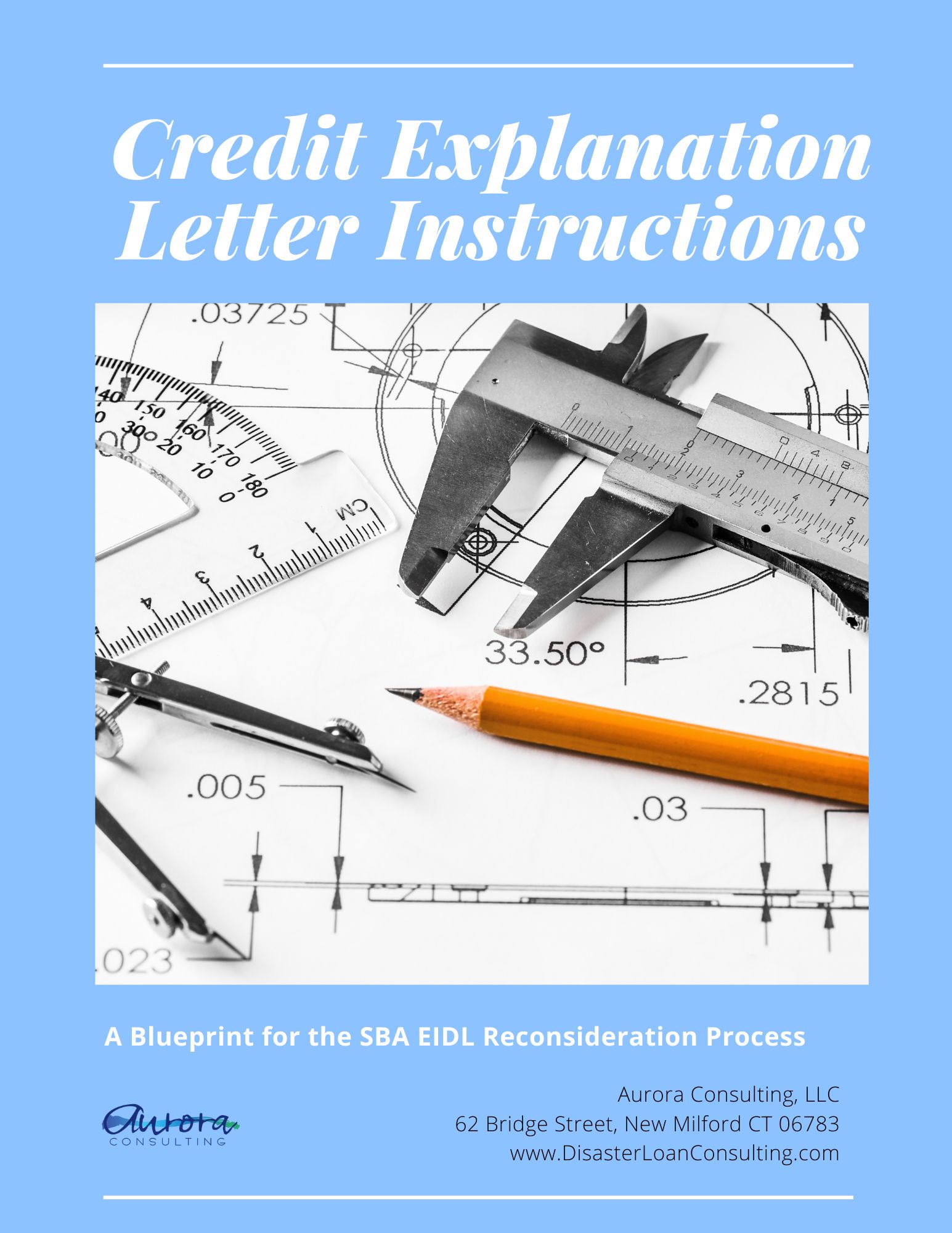 cover page in our blueprint series credit explanation letter instructions